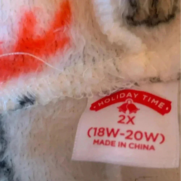 Holiday Time Womens Plus Size 2x 18W 22W Zip Front Fleece One Piece Pajamas Dogs - Picture 6 of 8